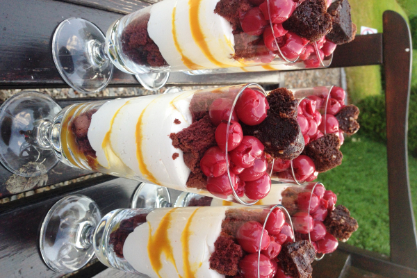 Red velvet pohár Cafe Custoza