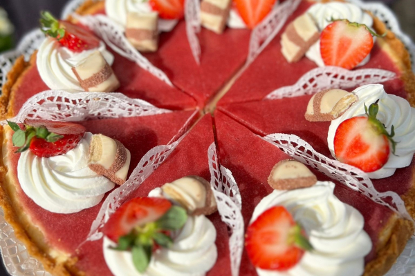 Jahodový cheesecake