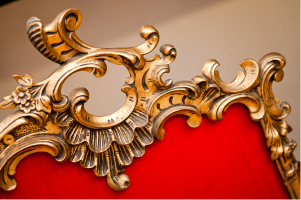 Detail paravánu expozice